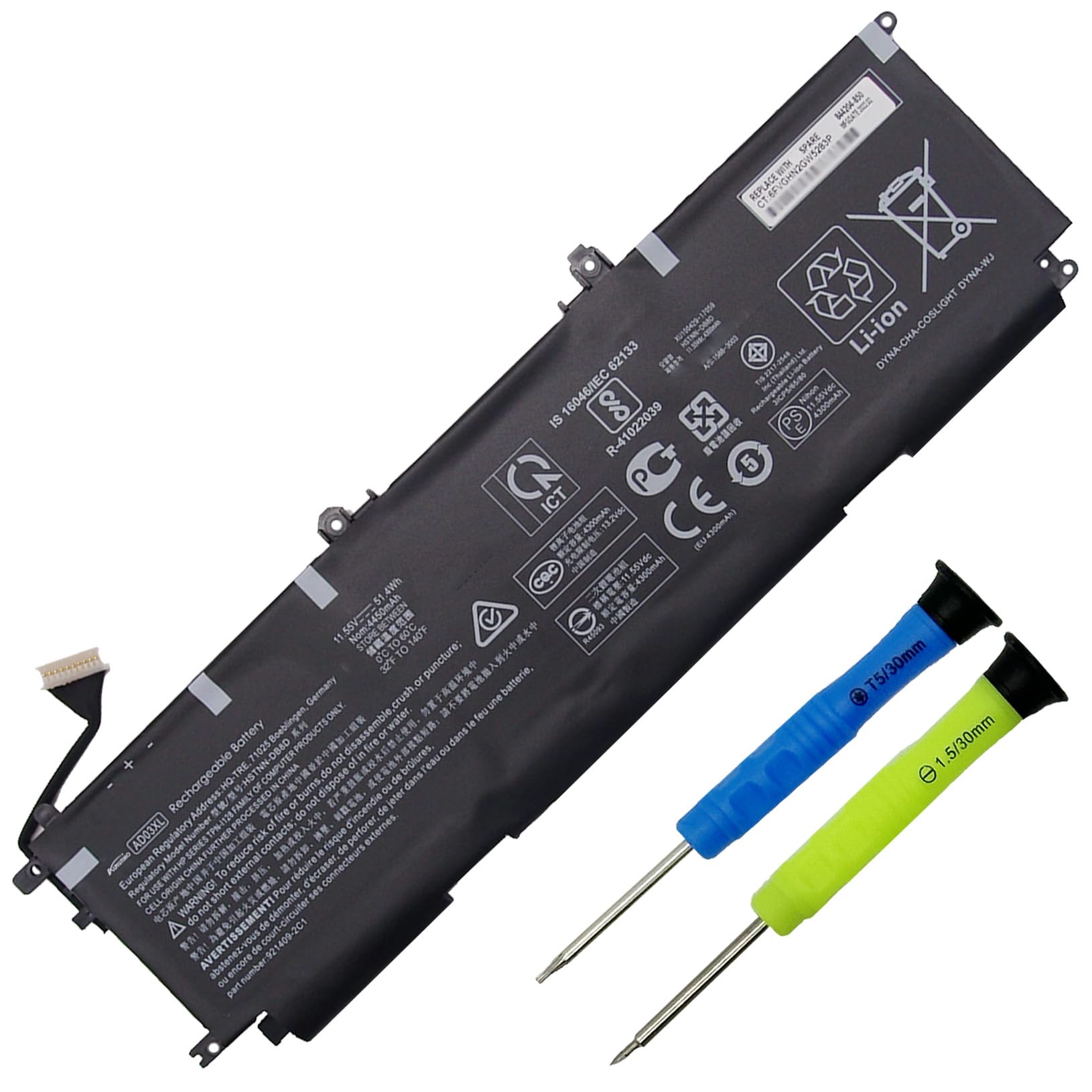 Amazon.com: AURUNHO AD03XL Laptop Battery Replacement for HP Envy